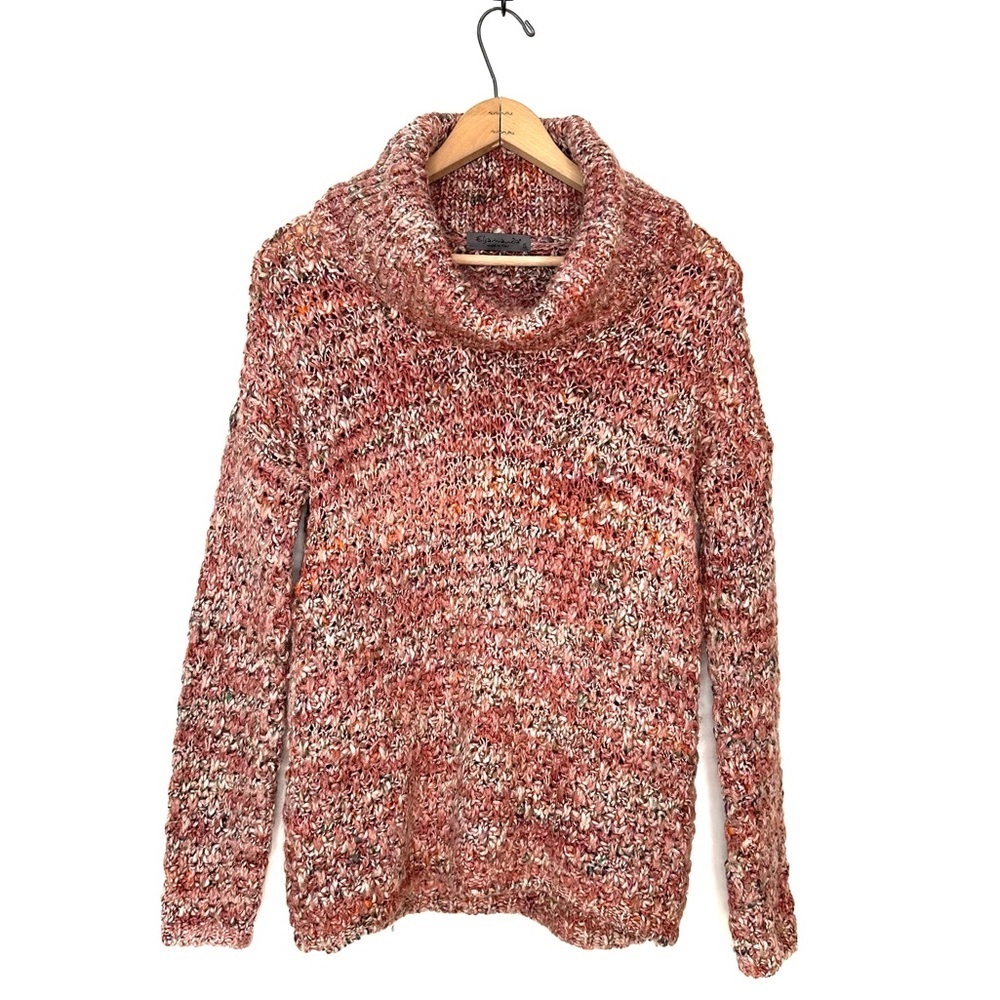 Elsamanda | Orange Turtleneck Sweater Size Small